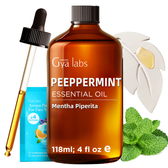 Peppermint Essential Oil with Aromatherapy Stone 4 Fl Oz