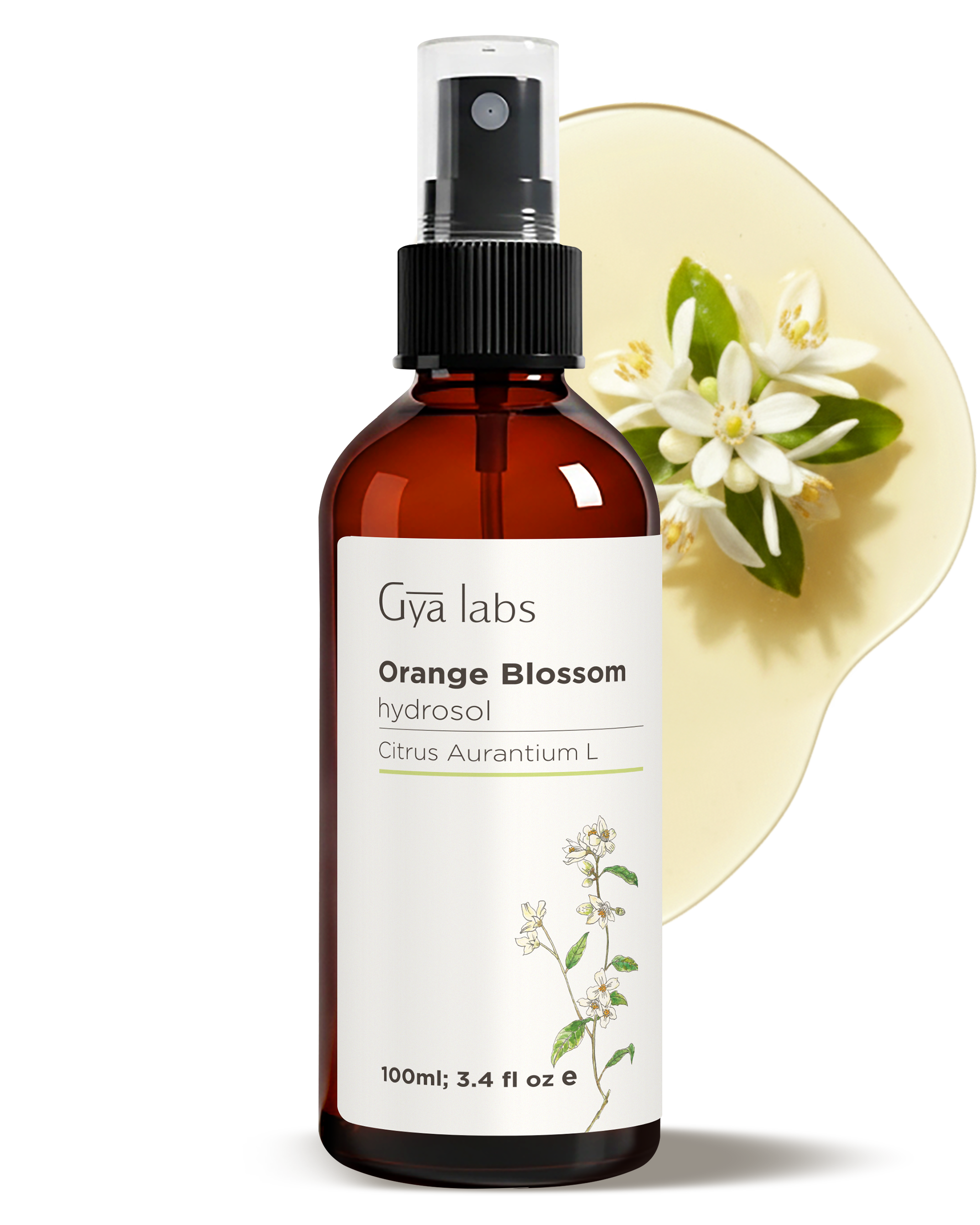 Orange Blossom Hydrosol – Neroli Floral Water – Gya Labs