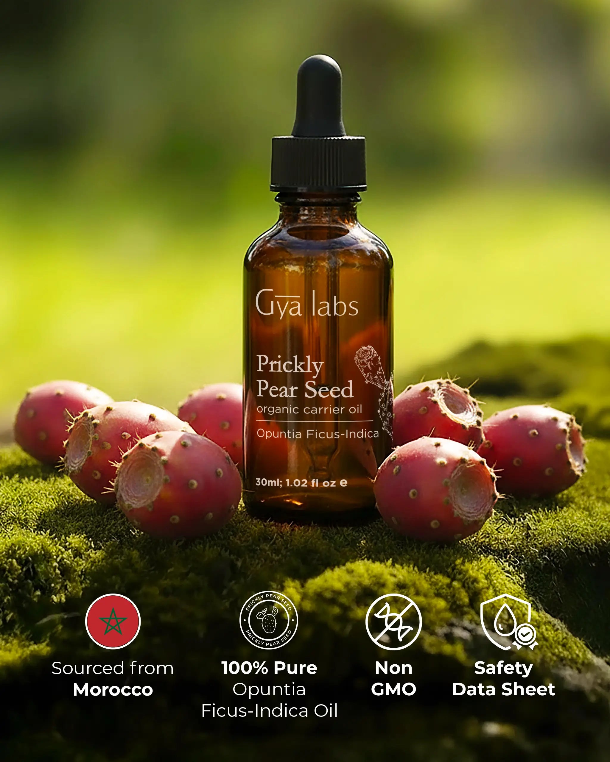 Prickly Pear Seed Carrier Oil for Face | Gya Labs