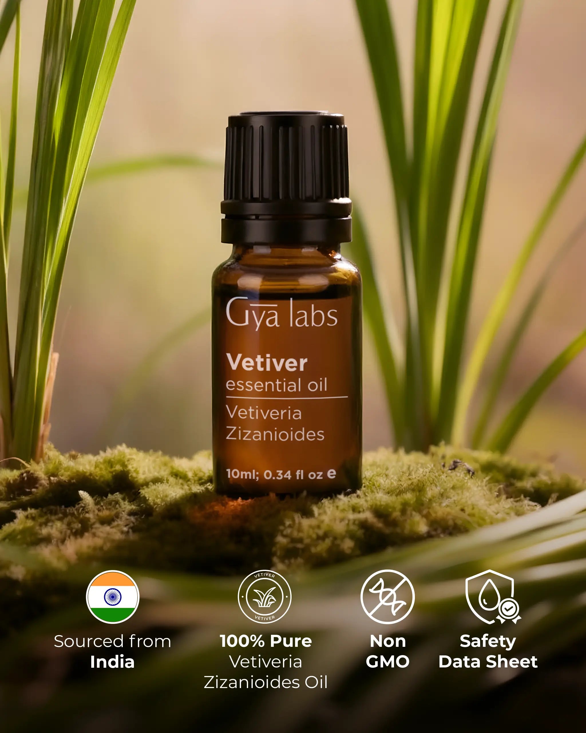 Vetiver Essential Oil for Grounding Blends | Gya Labs