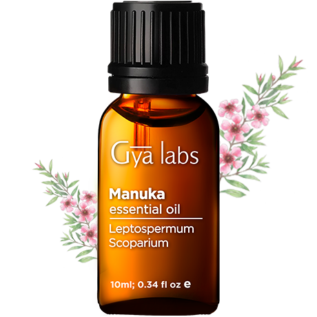 Gya Labs Pure Manuka Oil for Skin - Essential Oils for Skin - 100% Natural Manuka Essential Oil for Nails, Skin & Face (0.34 fl oz)