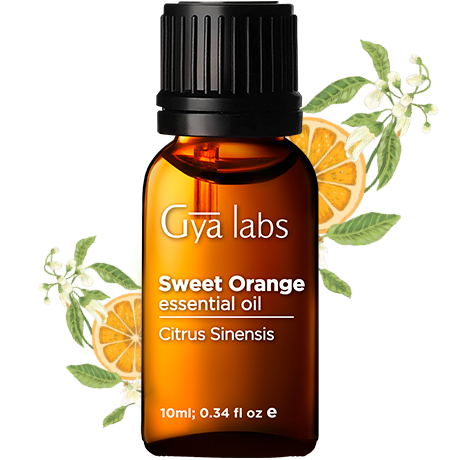Shop Gya Labs' Sweet Orange Essential Oil: Experience the Citrus Bliss